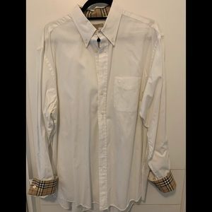 Authentic Burberry White Nova Long Sleeve Shirt